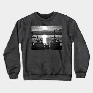 Sunset Fishing Boats Crewneck Sweatshirt